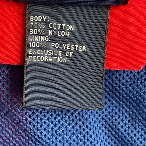 Vtg Tommy Hilfiger Men's XL Red Stripe Spell Out Lined Swim Trunks Shorts Beach - Picture 12 of 12